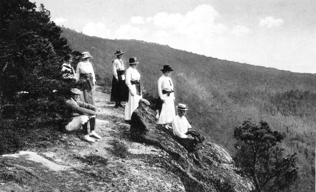 Hikers in Acadia 1919, What is a rusticator?