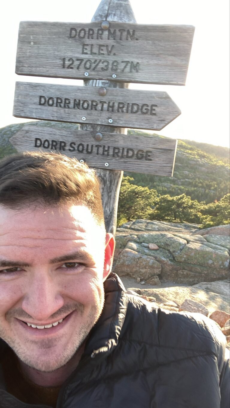 Owner of Acadia Driving Tours, your Tour Guide on Dorr Mountain in Acadia